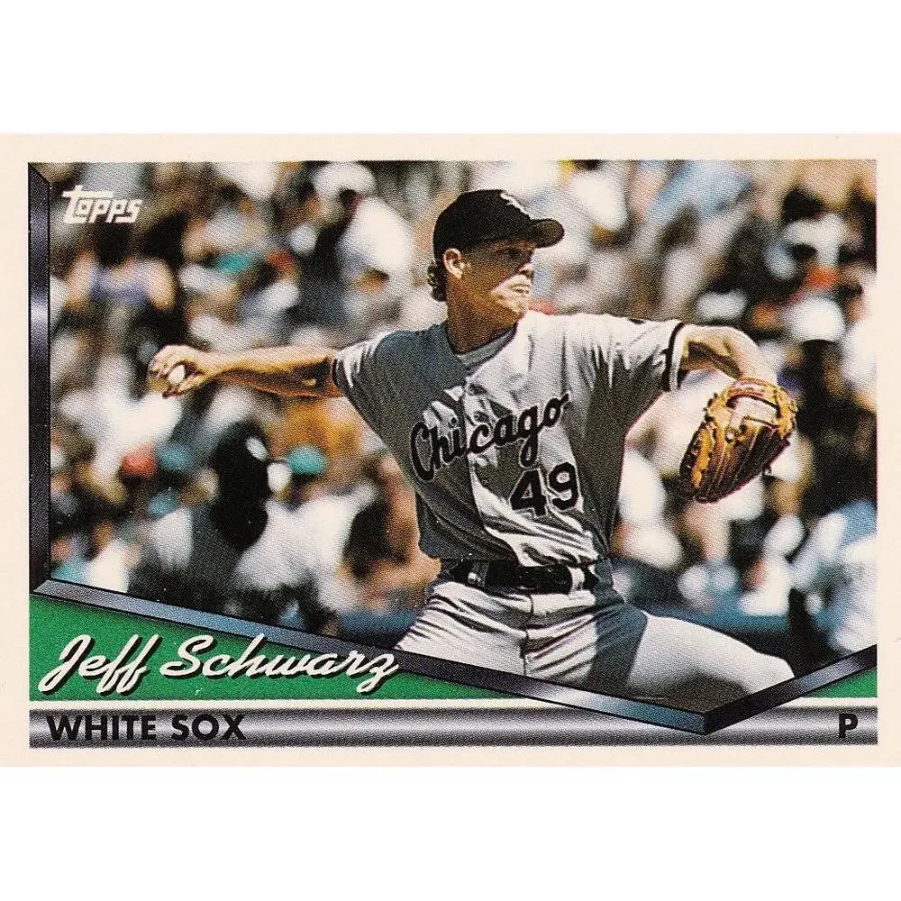 1994 Topps Jeff Schwarz RC # 33 Chicago White Sox